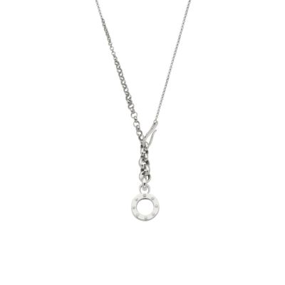 Emporio Armani sterling silver multi-size link necklace - Product number 6040624