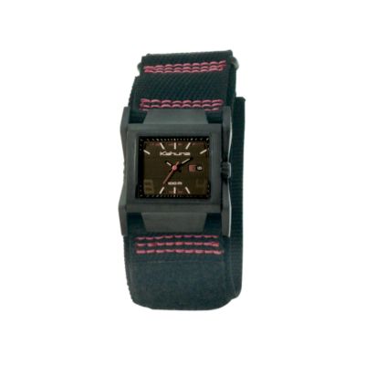 Kahuna Ladies' Square Dial Black Velcro Strap Watch