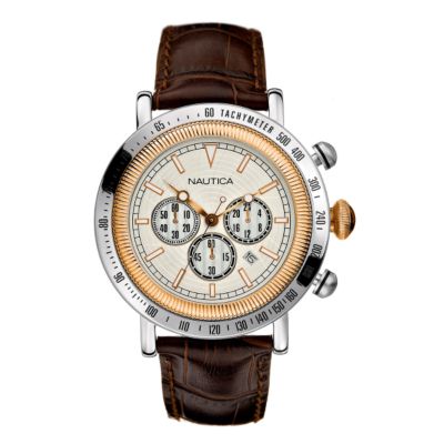 Nautica men's two-colour chronograph strap watch - Product number 6044018