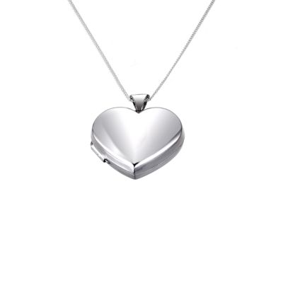 sterling silver heart locket 21mm
