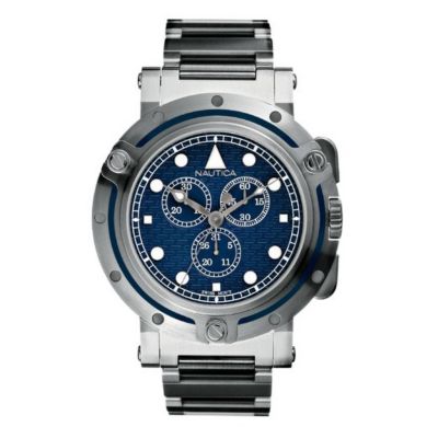 Nautica men's stainless steel chronograph bracelet watch