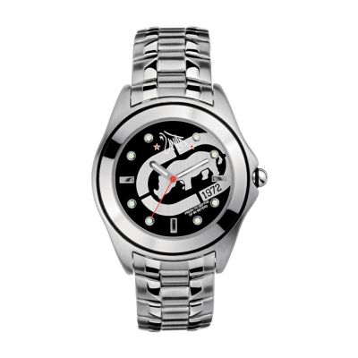 Marc Ecko Encore Men's Round Black Dial Bracelet Watch - Product number 6052835