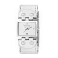 Michael Kors Ladies' Leather Silver Square Dial Watch