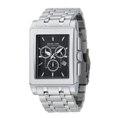 Michael Kors Men's White Metal & Gunmetal Bracelet Watch