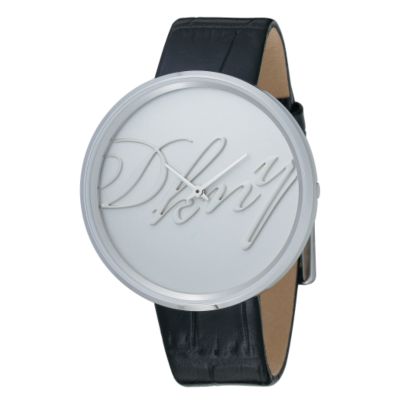 DKNY ladies' round dial black strap watch - Product number 6060196