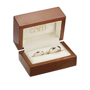 Clogau 9ct Rose Gold Cariad Wedding Rings Box Set