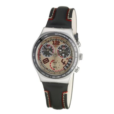 Swatch Take Some Minutes Men's Black Strap Watch