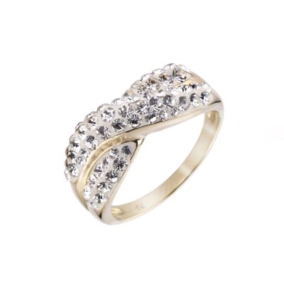9ct Gold Crossover Ring
