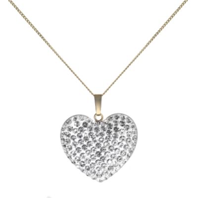 9ct Yellow Gold Large Heart Pendant - Product number 6068308