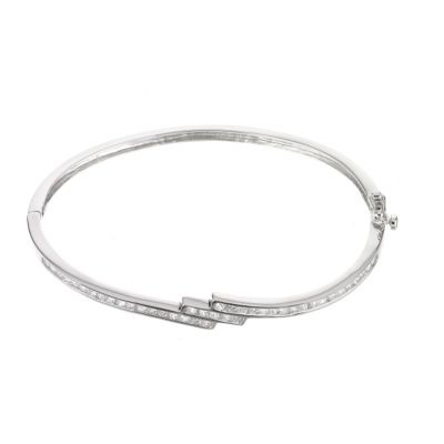Silver Cubic Zirconia Bangle - Product number 6077471