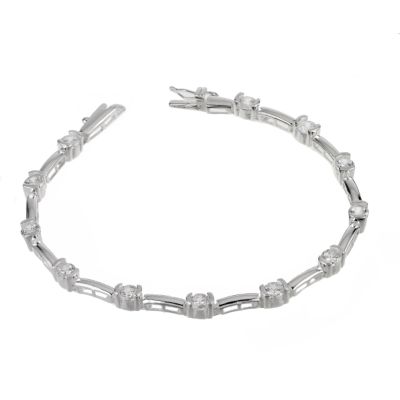 Silver Cubic Zirconia Bracelet - Product number 6077498