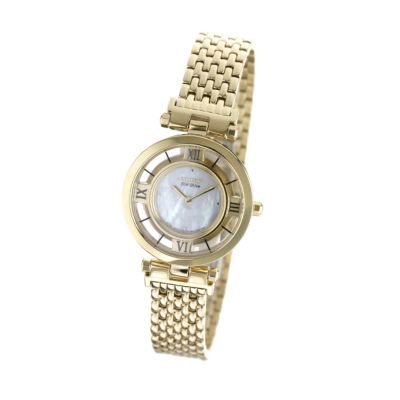 Citizen Ladies Gold-plated Eco-drive Bracelet Watch