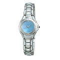 Seiko Ladies' Round Blue Mother of Pearl Dial Bracelet Watch