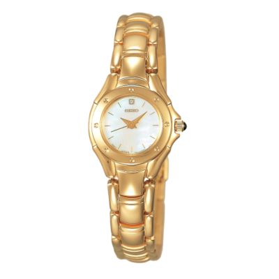 Seiko Ladies' Gold-plated Bracelet Watch