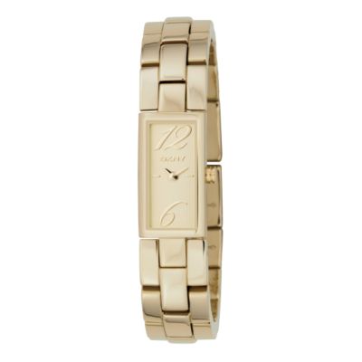 DKNY ladies' gold-plated bracelet watch