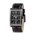DKNY men's black dial strap watch