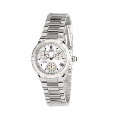 ladies eco drive stainless steel