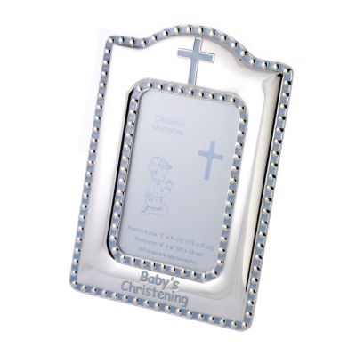 Baby's Christening Photo Frame