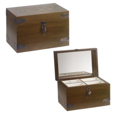 Jewellery Box Distressed Antique Chest Finish