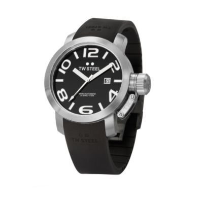 TW Steel men's black strap watch