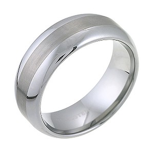 Tungsten Matt And Polish RingTungsten Matt And Polish Ring