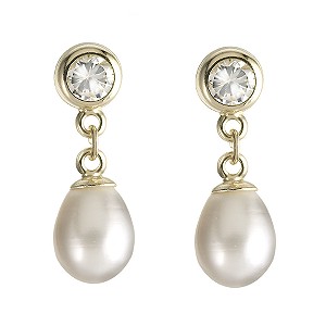 Unbranded 9ct Yellow Gold Fresh Water Pearl Earrings