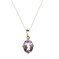 9ct Gold Amethyst Pendant