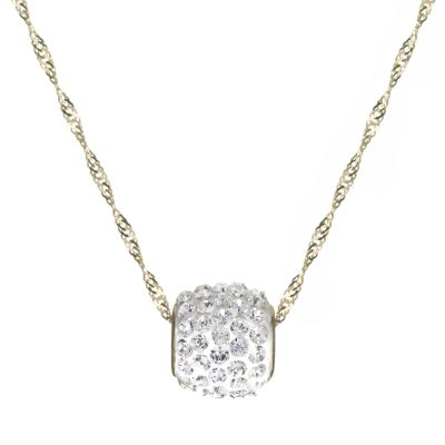 9ct Gold Glitter Slider Pendant