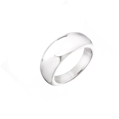 Sterling silver band ring - size N