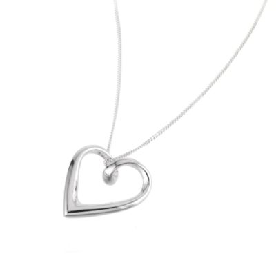 Silver heart pendant