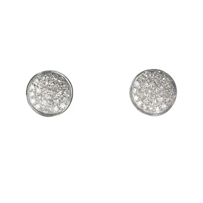 9ct White Gold 1/4 Carat Diamond Earrings