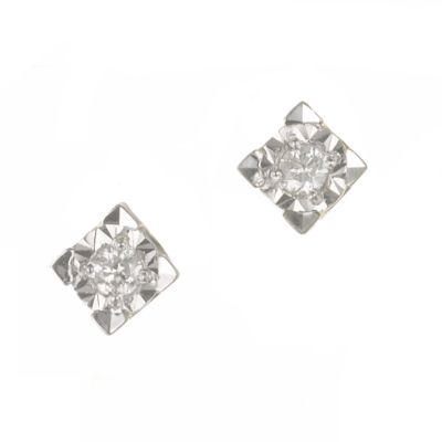 9ct gold 15pt Diamond Stud Earrings