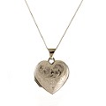 9ct Gold Hand Engraved Heart Locket