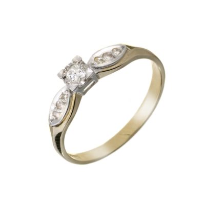 9ct Gold 0.10 Carat Diamond Solitaire Ring