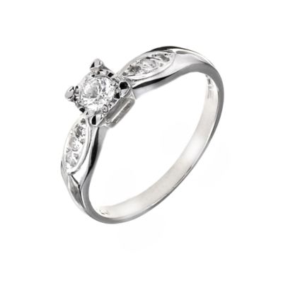 9ct White Gold 0.20 Carat Diamond Solitaire Ring - Product number 6125913