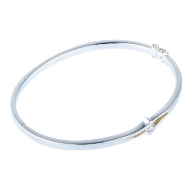 Sterling Silver Wishbone Bangle - Product number 6132030