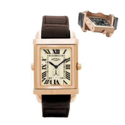 Rotary men's reversible strap watch