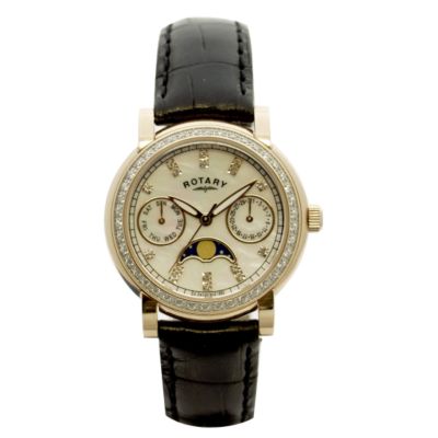 Rotary ladies' stone-set strap watch