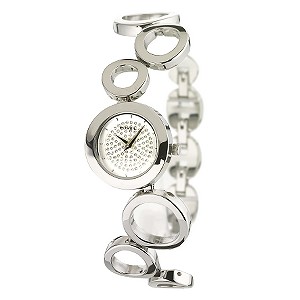 Fossil Ladies`Stainless Steel Circle Bracelet Watch