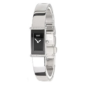 Ladies`12 Diamond Stainless Steel Bracelet Watch