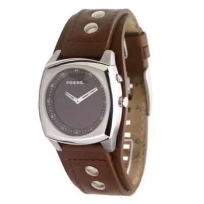 Fossil Men's Brown Leather Strap Watch