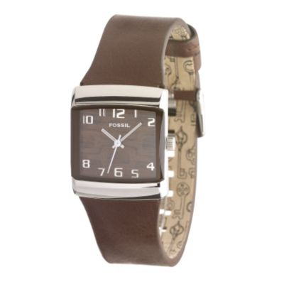 Fossil Ladies' Brown Leather Strap Watch