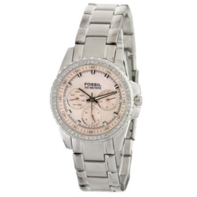 Fossil Ladies' Stone Set Stainless Steel Bracelet Watch - Product number 6136672