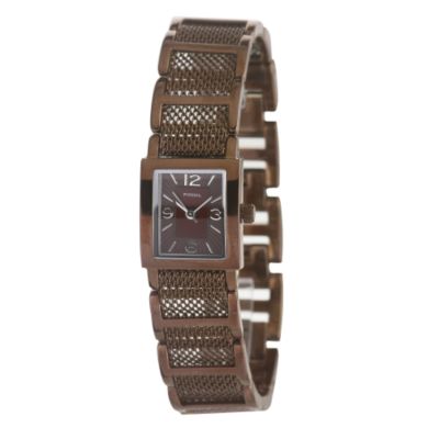 Fossil Ladies' Brown Mesh Bracelet Watch