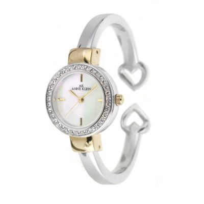 Anne Klein Two Tone Bangle Watch