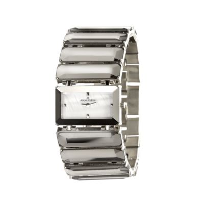 AK Anne Klein Anne Klein Silver Dial Mirror Bracelet Watch