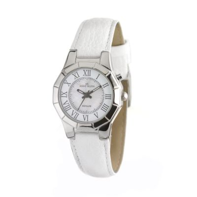 Anne Klein White Leather Strap Watch - Product number 6137091