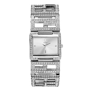 Guess Ladies`Stainless Steel Logo Bracelet Watch