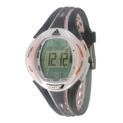 Adidas Ladies' Pink Grey Rubber Strap Watch - Product number 6137784