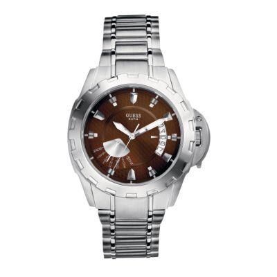 Guess Top-notch Men` Stainless Steel Bracelet Watch